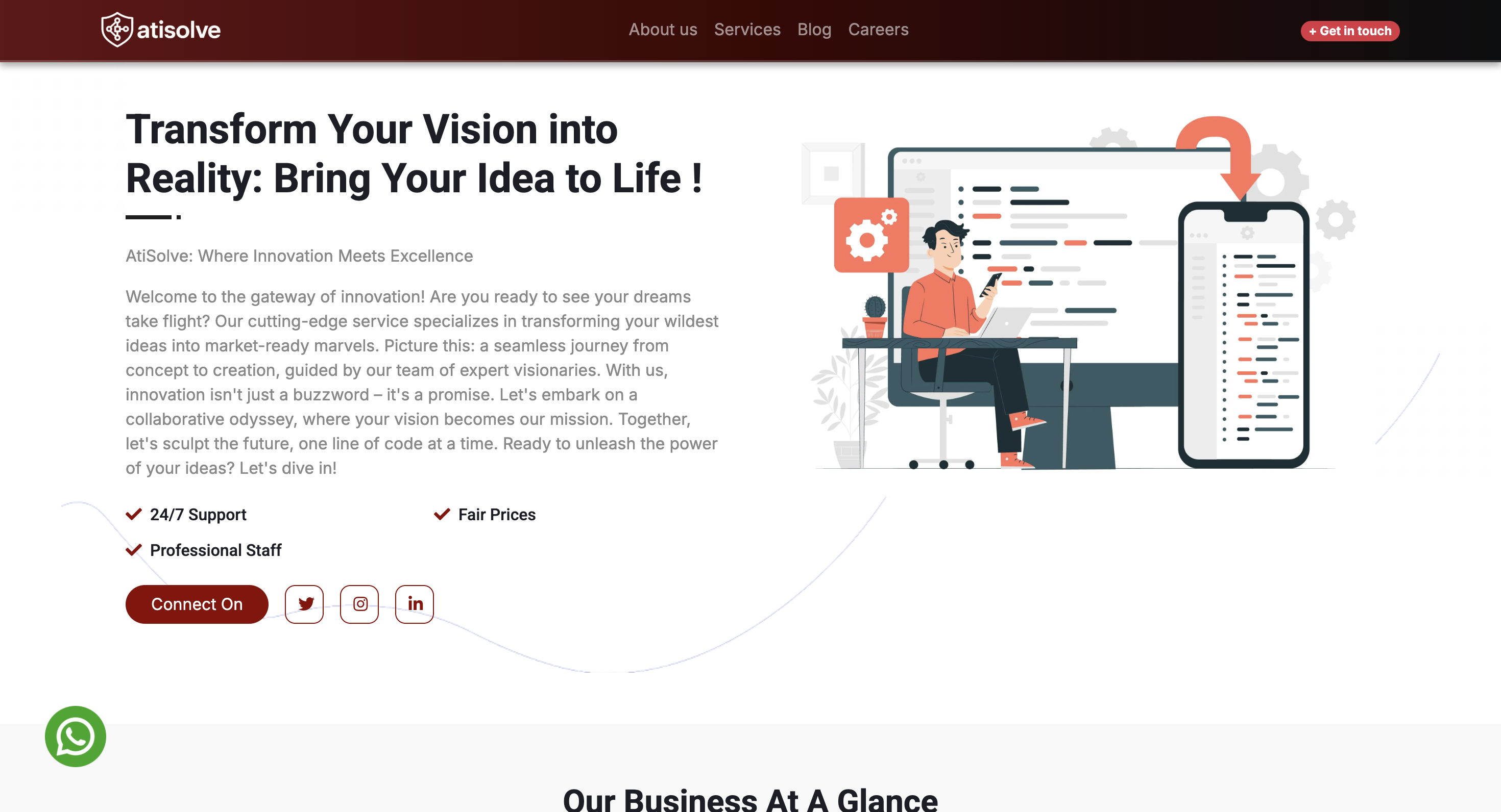 Atisolve - full-stack development and DevOps brand