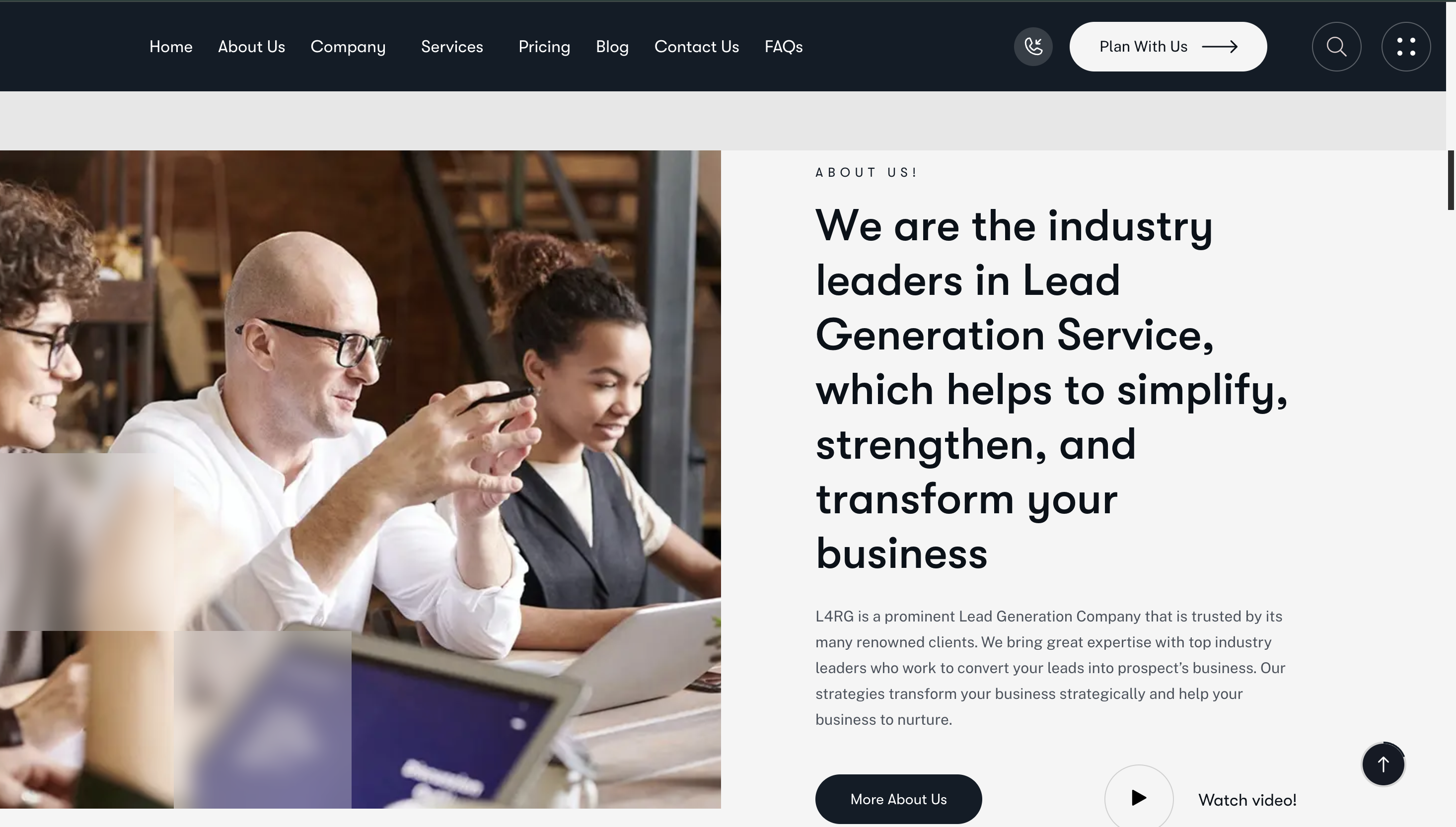 L4RG SaaS Services Corporate Website