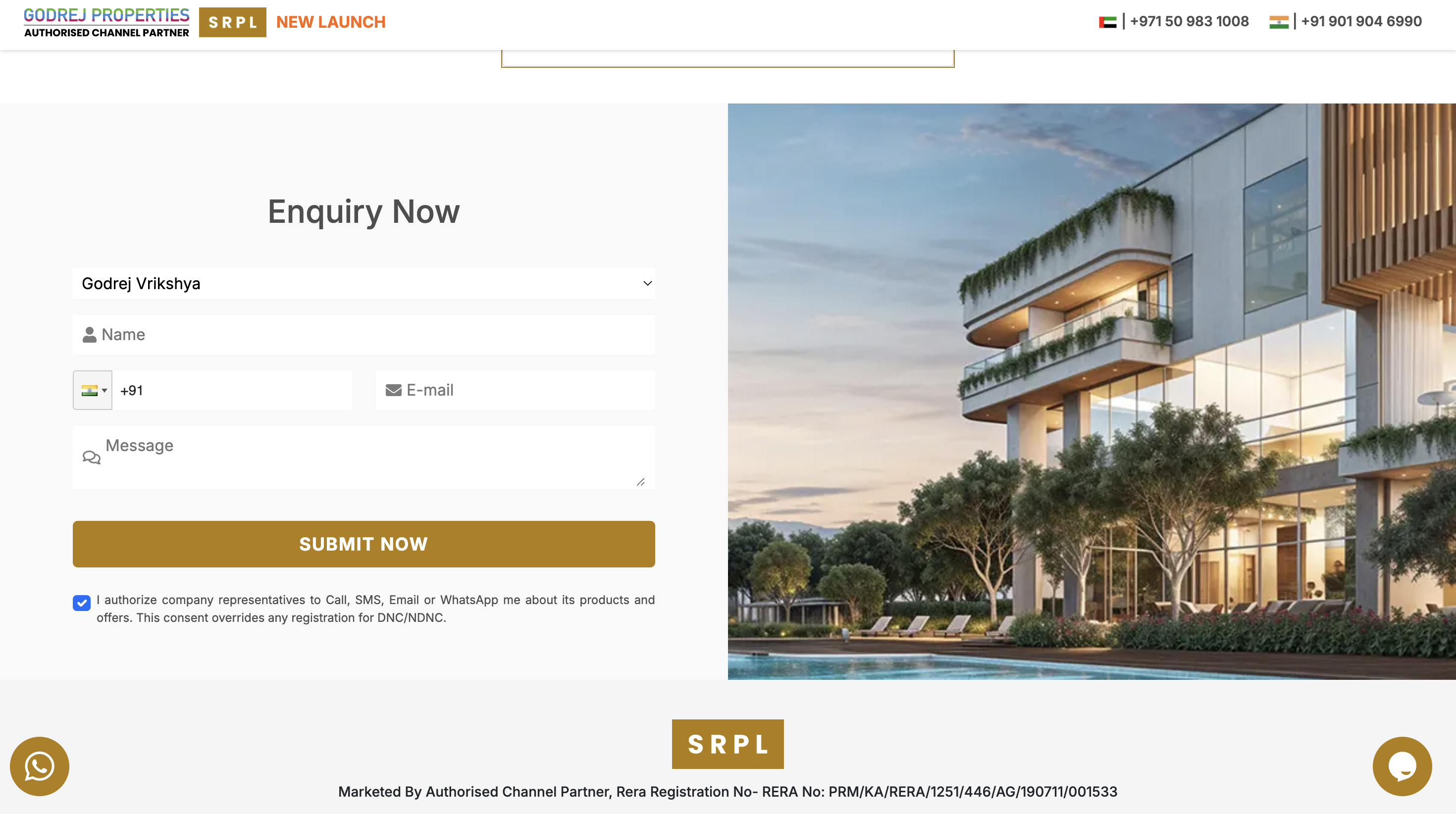 Godrej Properties Gurgaon hub showcasing residential projects and enquiry funnels