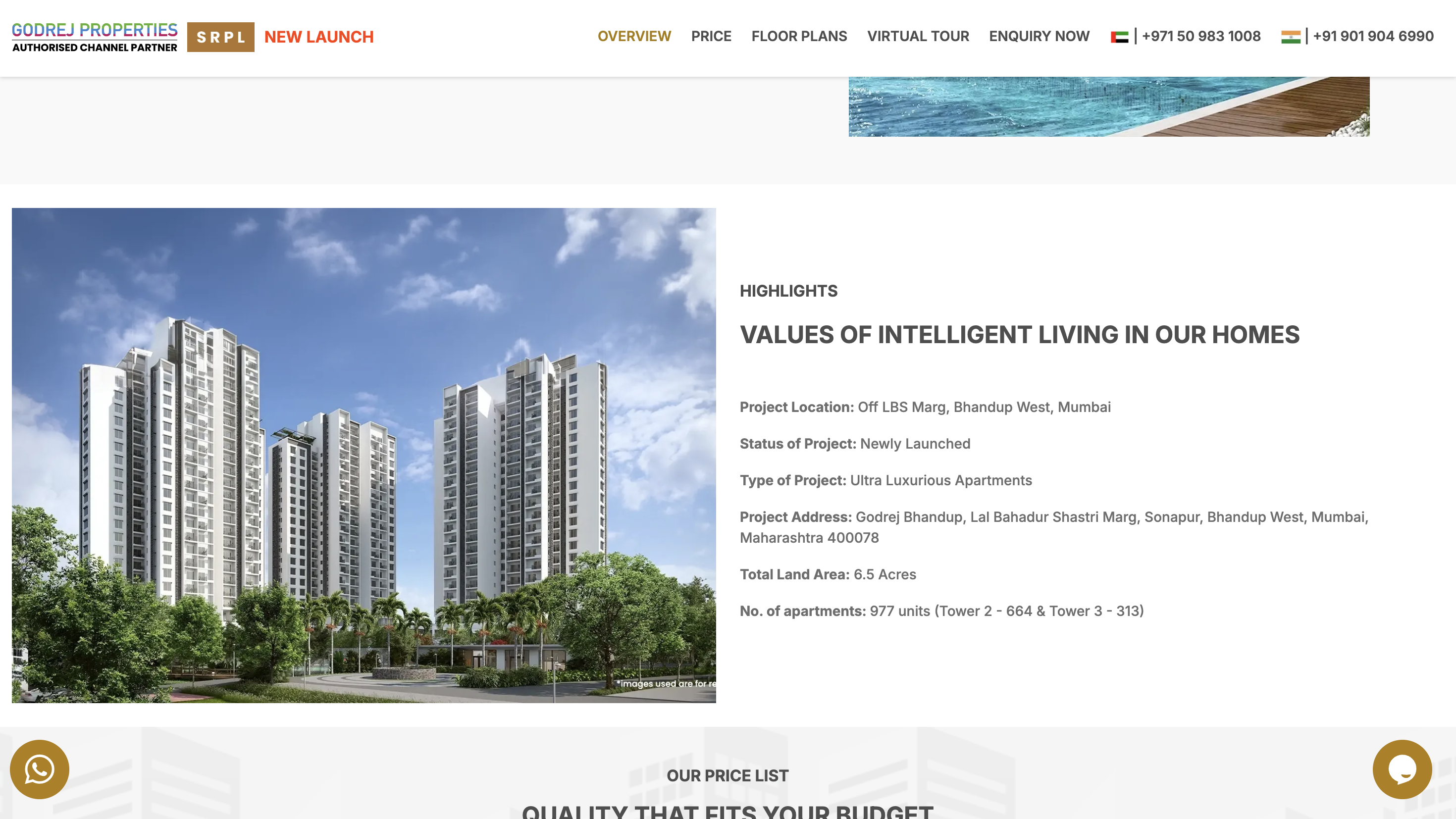 Godrej Properties Nurture microsite highlighting family lifestyle and child-friendly amenities