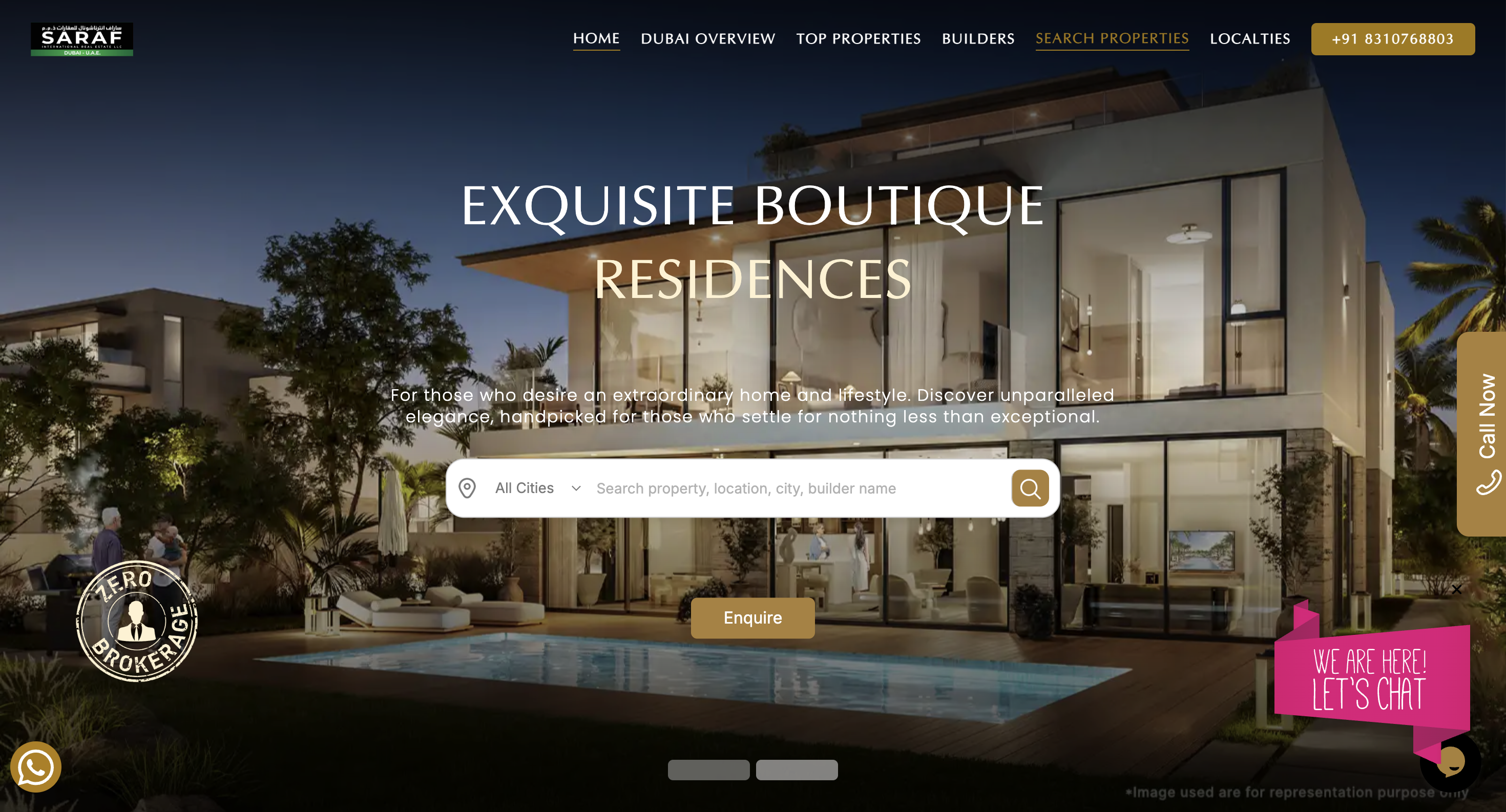 Saraf Realestate Website