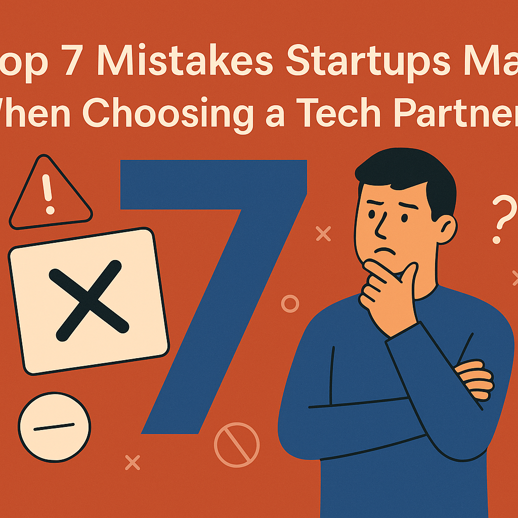 Top 7 Mistakes Startups Make When Choosing a Tech Partner