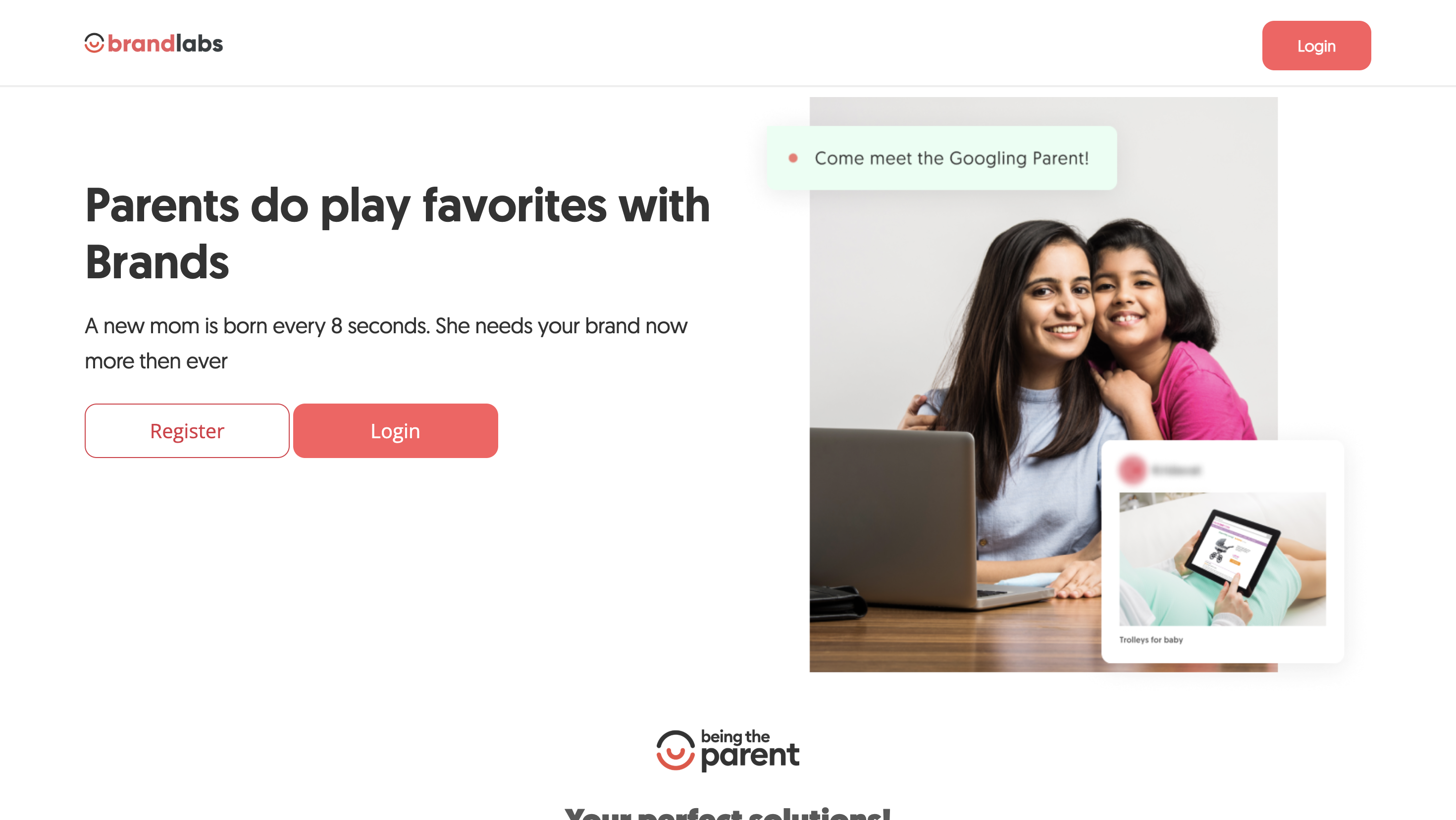 BTP Brandlabs marketing and revenue model website showcasing services and results