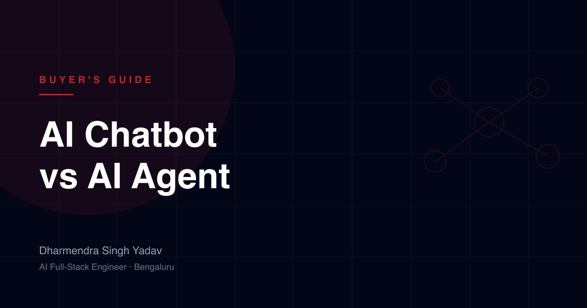 AI Chatbot vs AI Agent: Which Does Your Business Actually Need?