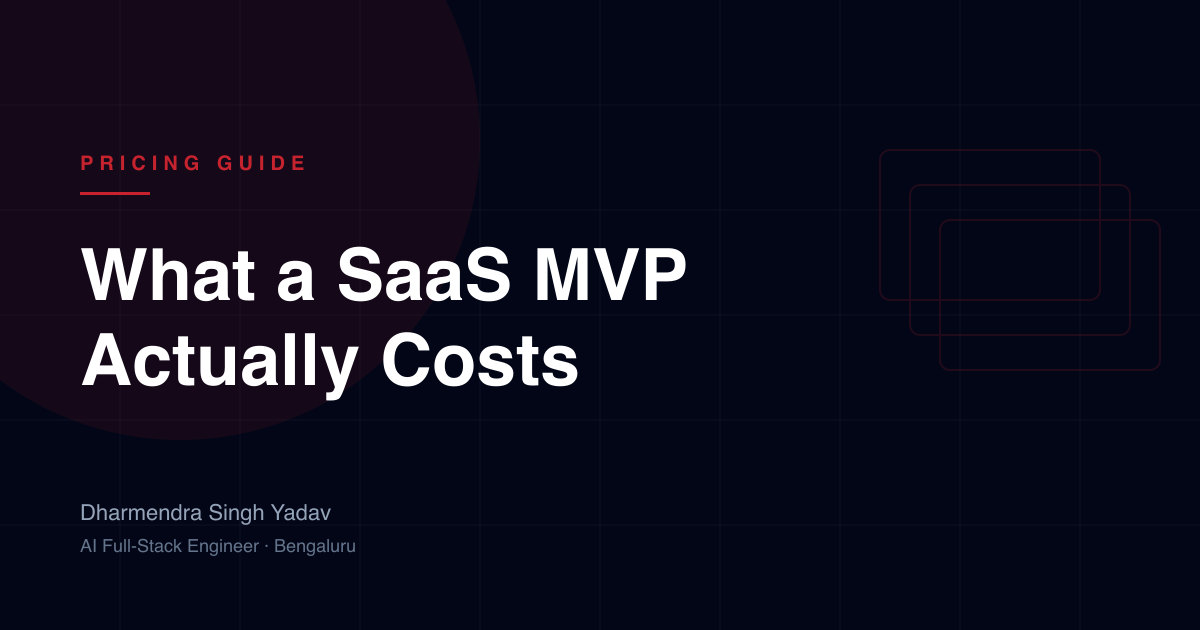 How Much Does It Cost to Build a SaaS MVP in 2026?