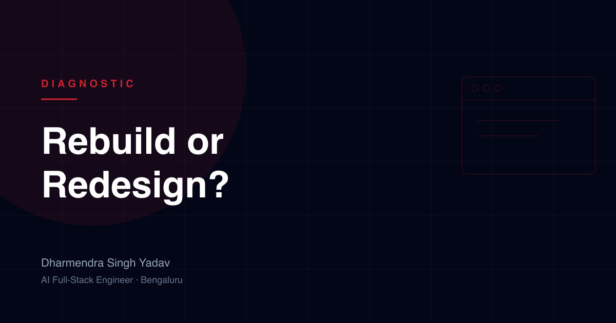 7 Signs Your Website Needs a Rebuild, Not a Redesign
